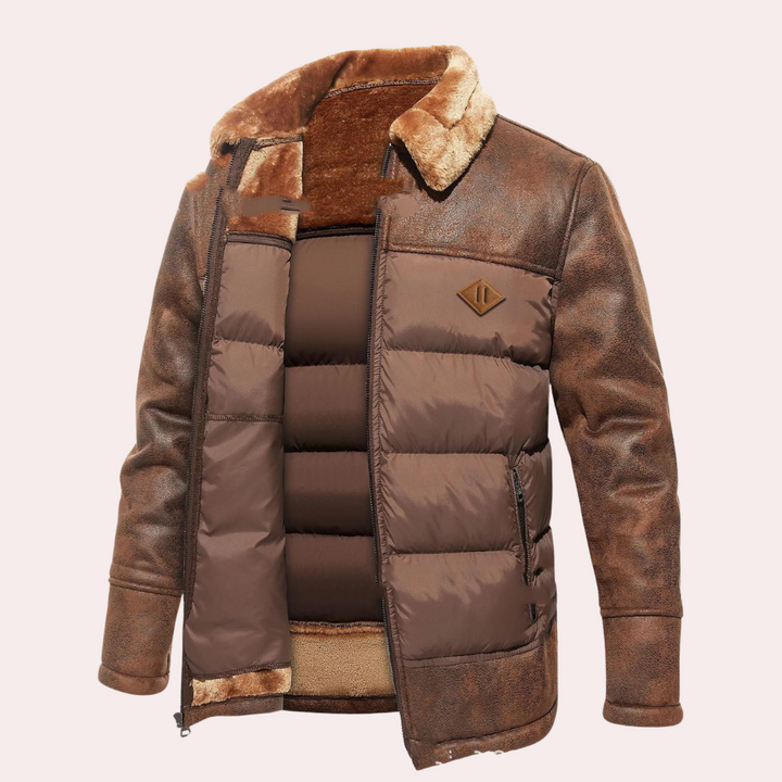Stilla | Kunstlæder Quiltet Forside Plysagtig Fleece Foring
