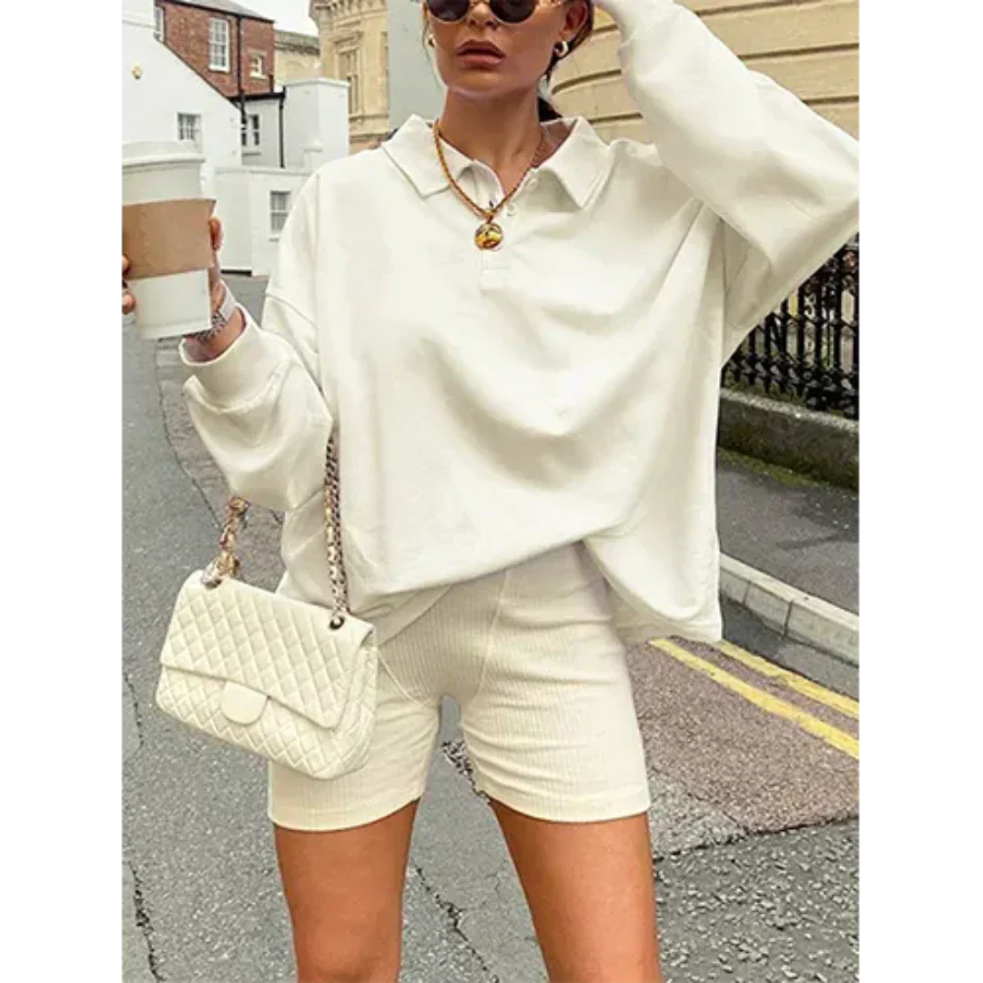 Stilla | Dame Størrelse Sweater Med Varm Udsnit
