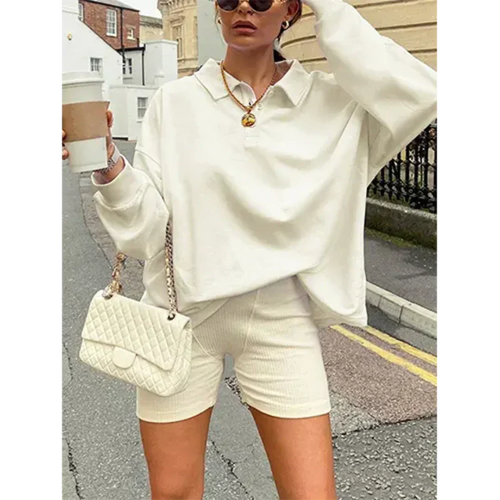 Stilla | Dame Størrelse Sweater Med Varm Udsnit