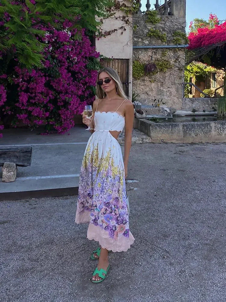 Stilla | Scalloped Blomster Kjole