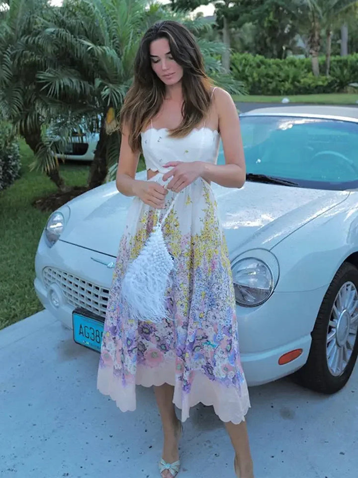 Stilla | Scalloped Blomster Kjole