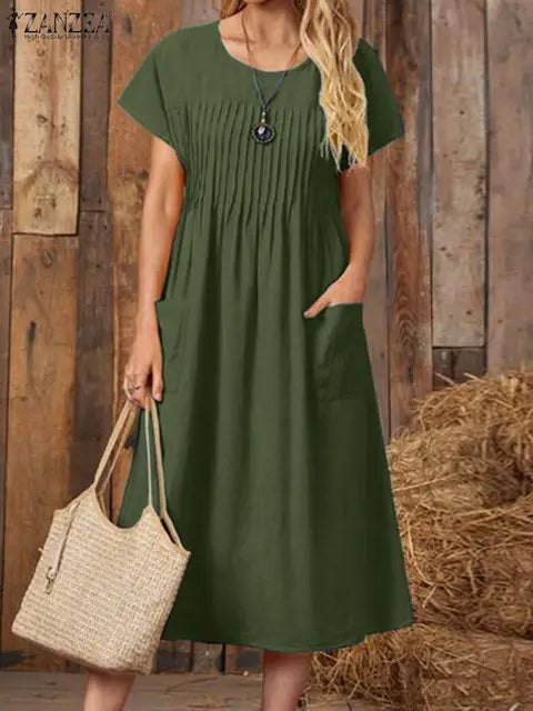 Stilla | Midi Vintage Kjole