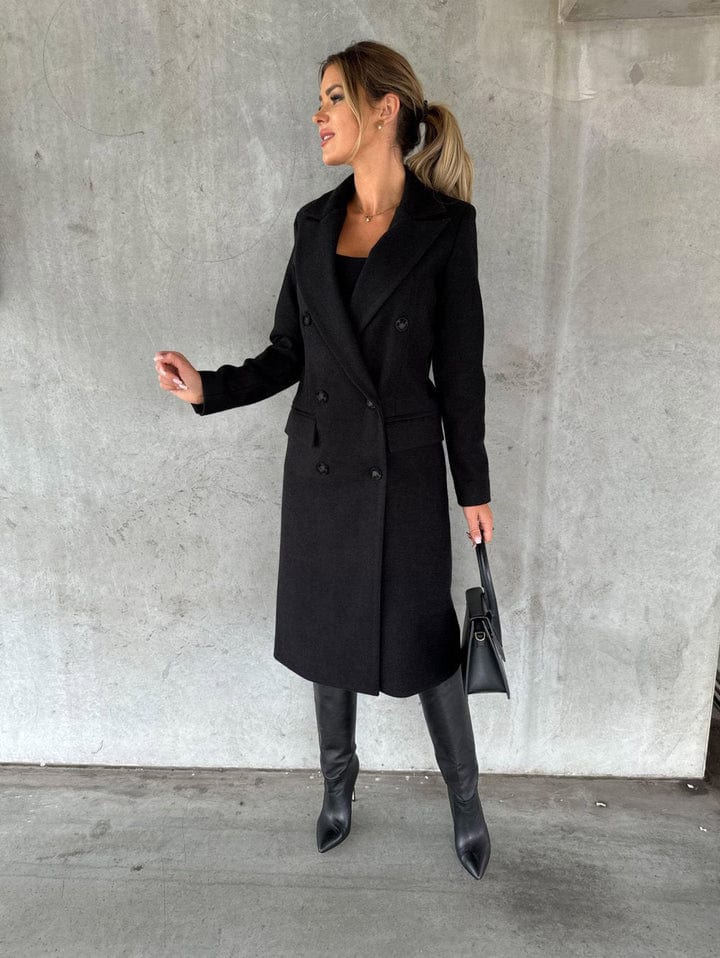 Stilla | Lang Frakke Elegant Moderne Stil Ideel til Efteråret