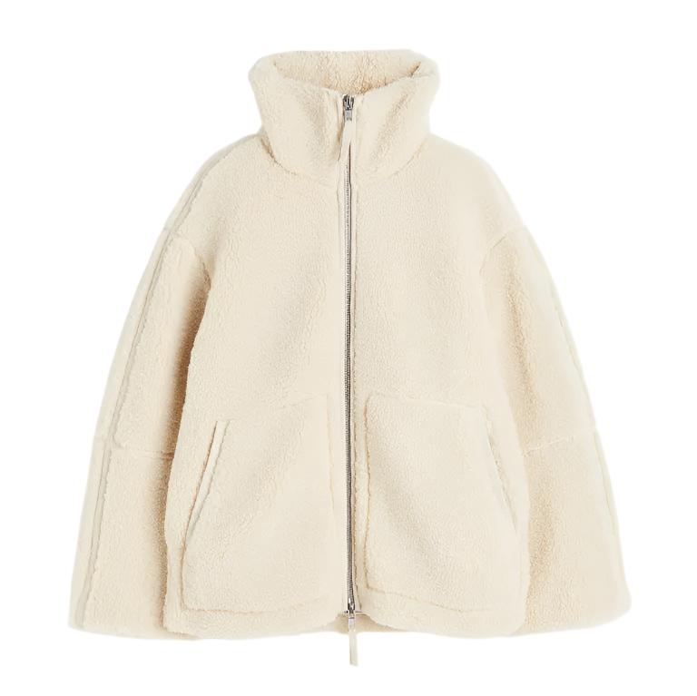 Stilla | Oversized Fleecejakke med Ståkrave