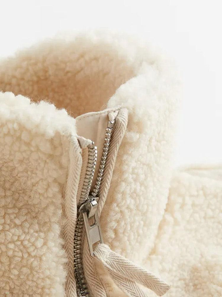Stilla | Oversized Fleecejakke med Ståkrave
