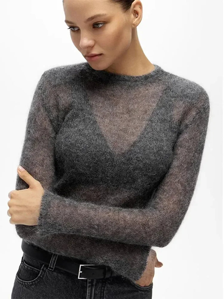 Stilla | Dame Sweater med Rund Halsudskæring