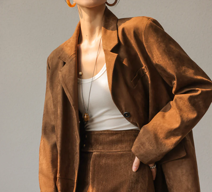Stilla | Suede Blazer til Damer