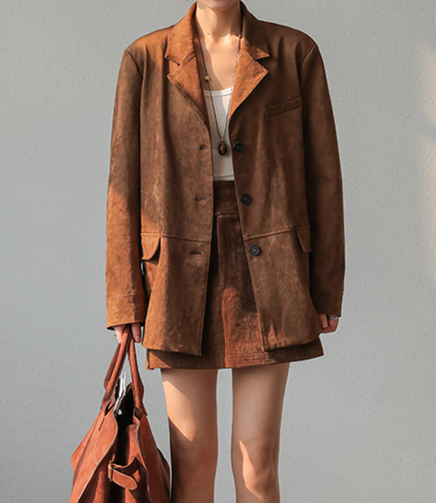 Stilla | Suede Blazer til Damer