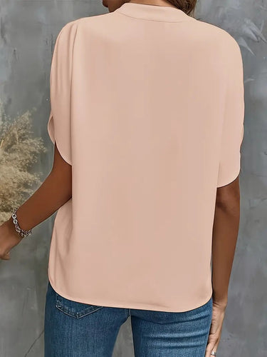 Stilla | Elegant V-hals Bluse Til Damer