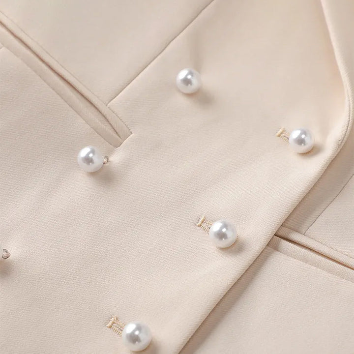 Stilla | Taljeret Blazer Med Perleknapper