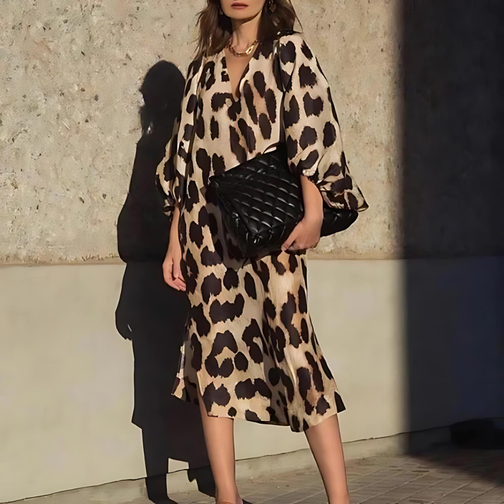 Stilla | Klassisk Dyreprint Kjole