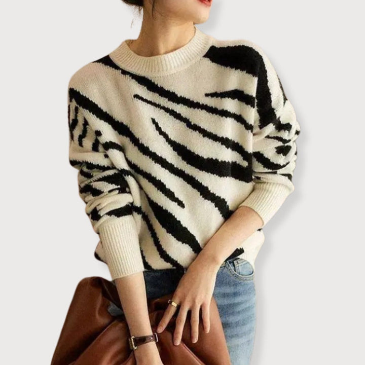 Stilla | Pullover med abstraheret tryk til kvinder