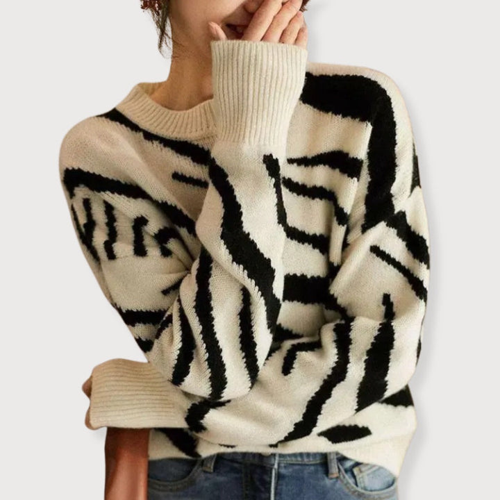 Stilla | Pullover med abstraheret tryk til kvinder