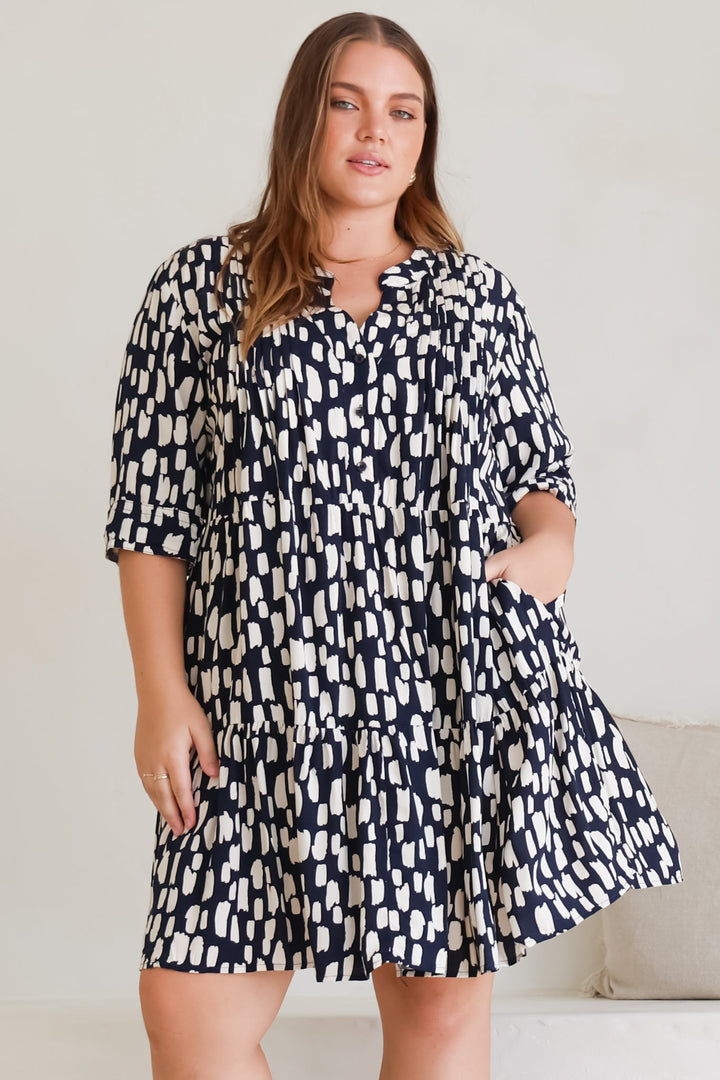 Stilla | Let Mini Kjole Med Knapper