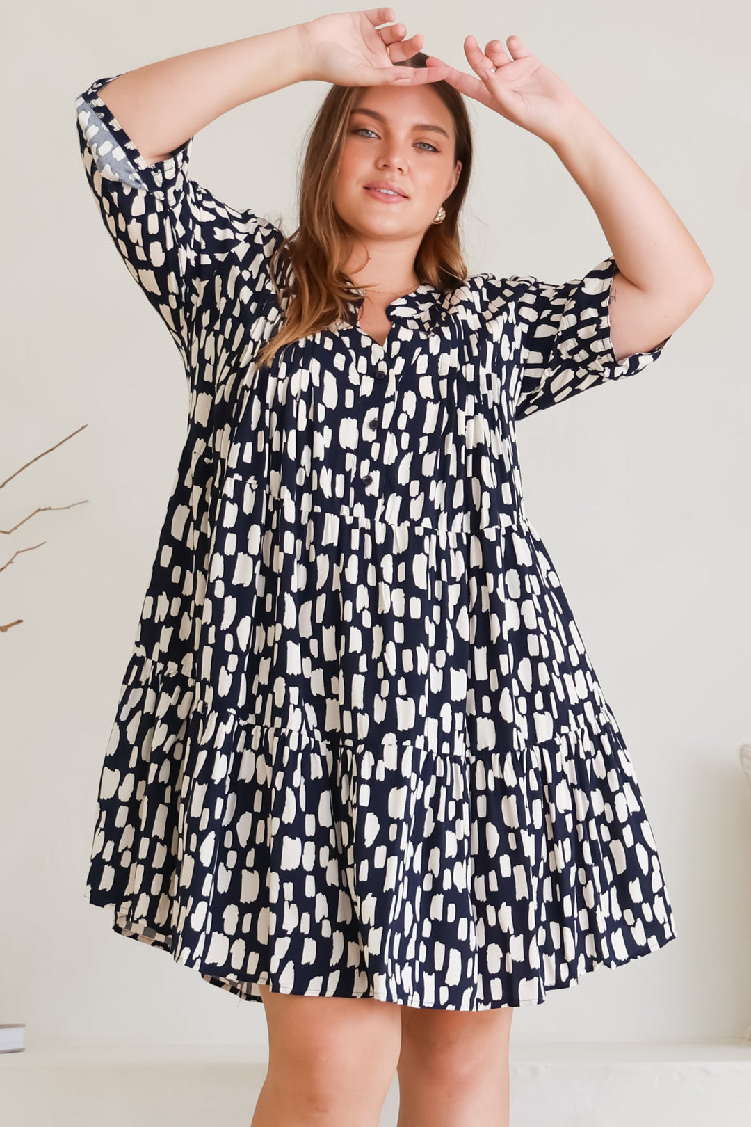 Stilla | Let Mini Kjole Med Knapper