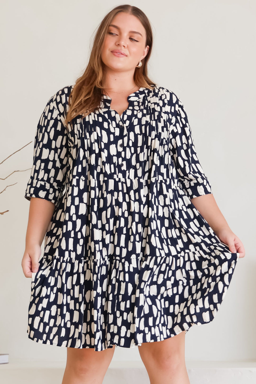 Stilla | Let Mini Kjole Med Knapper