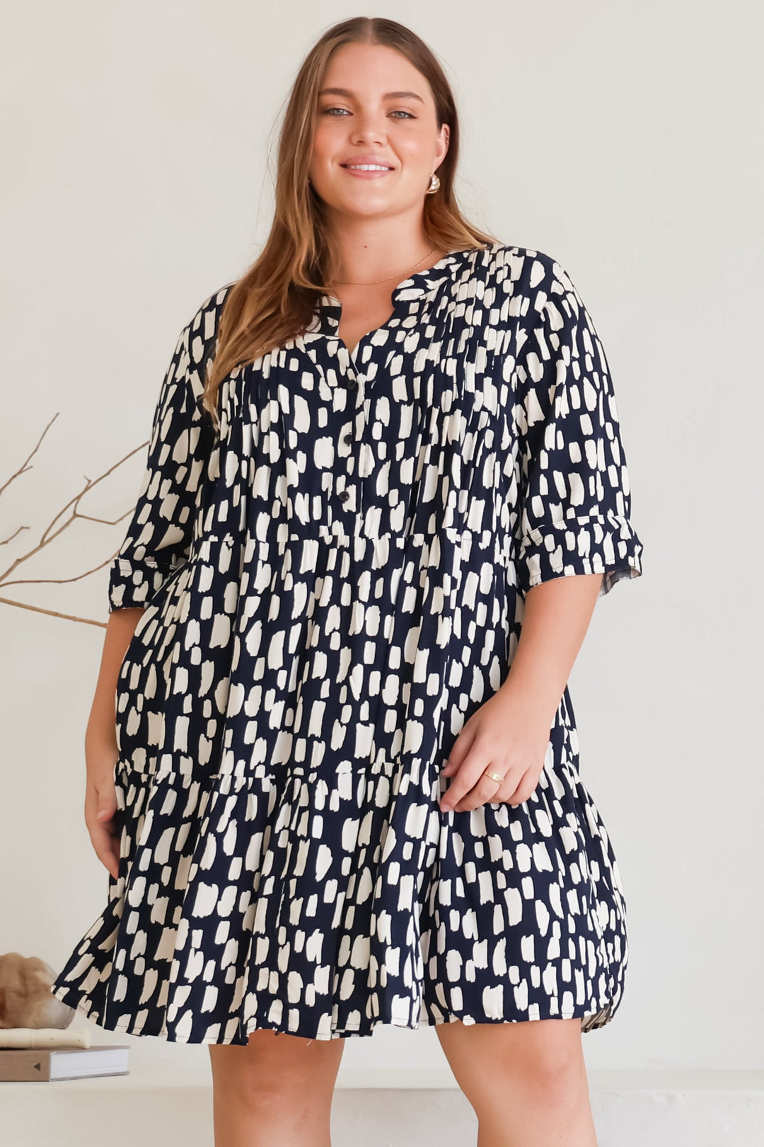 Stilla | Let Mini Kjole Med Knapper