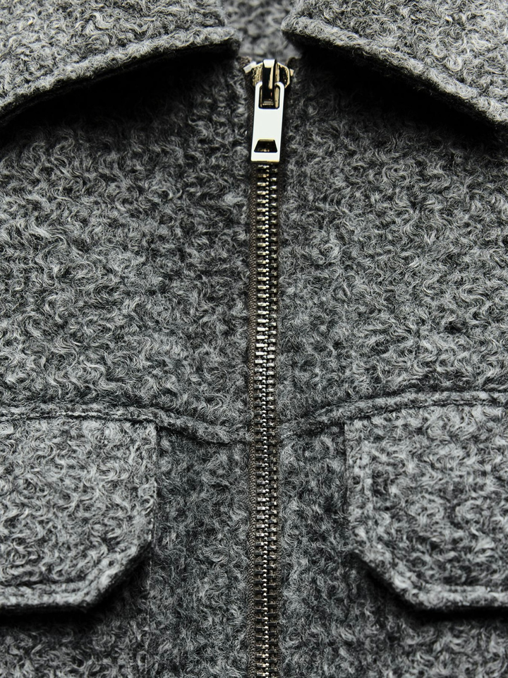 Stilla | Stil Bouclé Grå Jakke