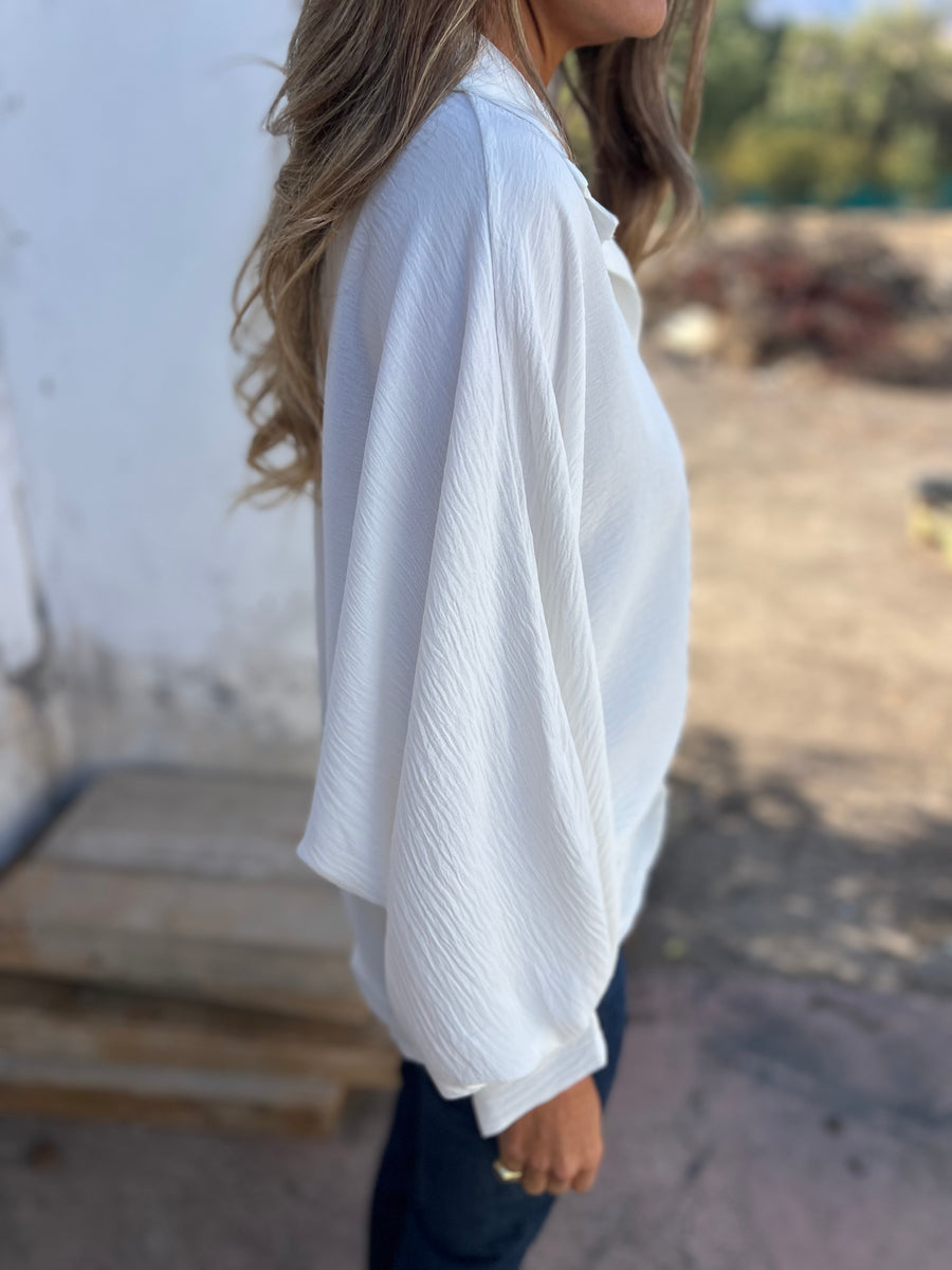 Stilla | Lang Bluse Med Knapper