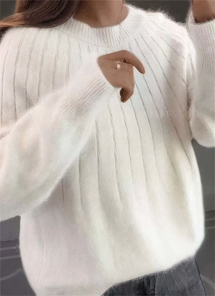 Stilla | Fluffy Strikket Pullover