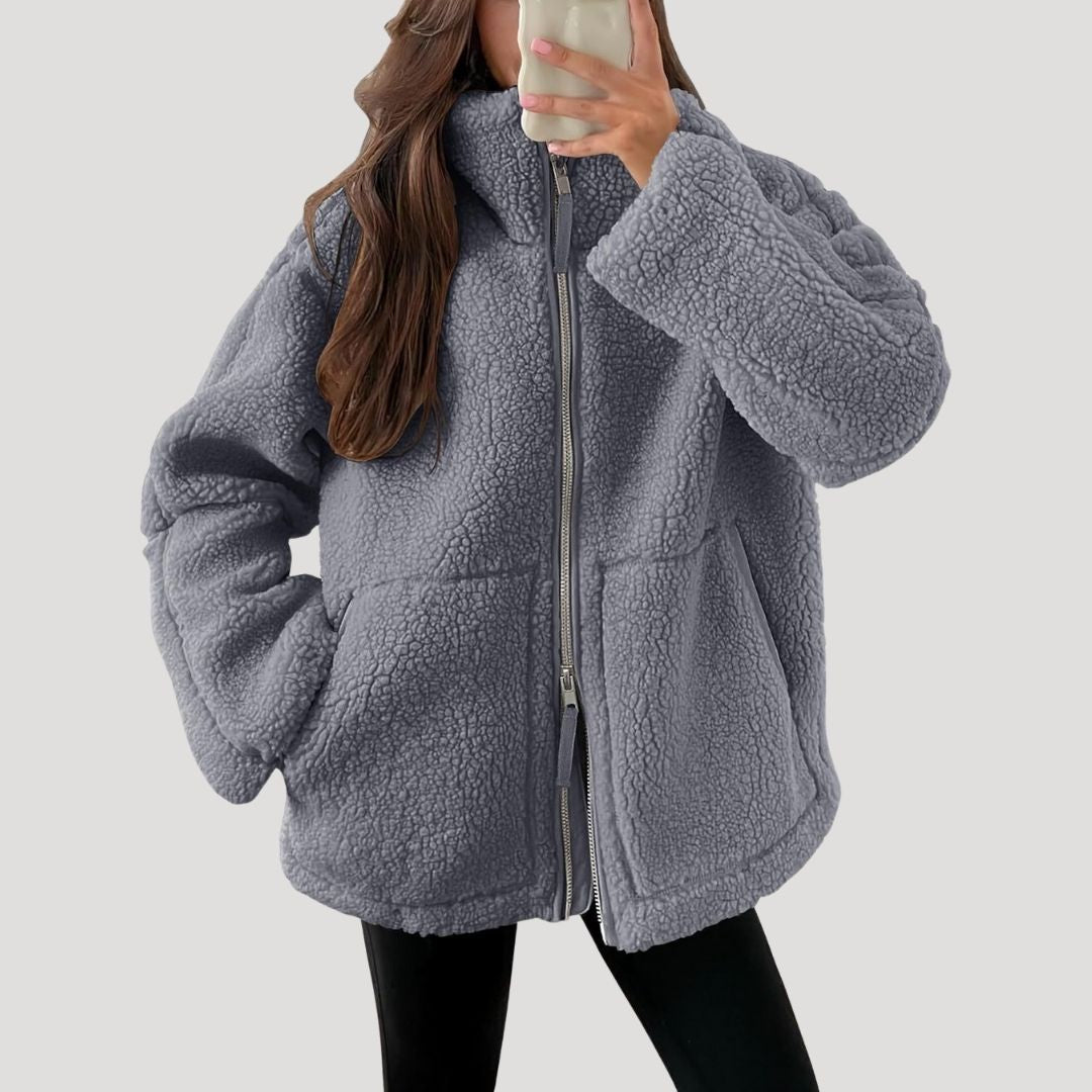 Stilla | Teddy Fleece Jakke Varm Blød og Behagelig