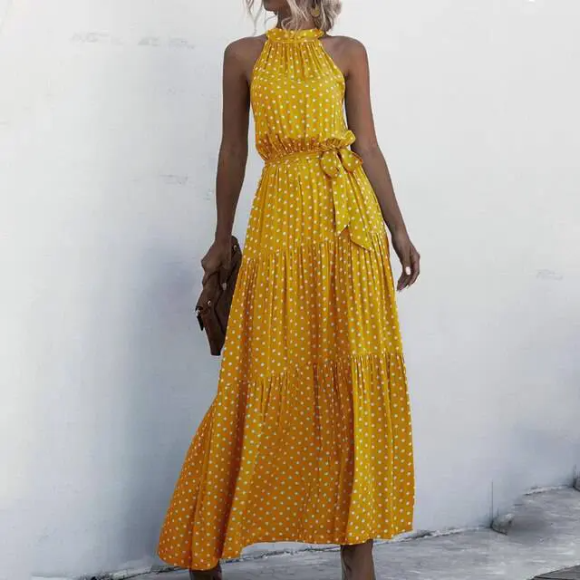 Stilla | Strapless Maxi Kjole Med Blomstermønster