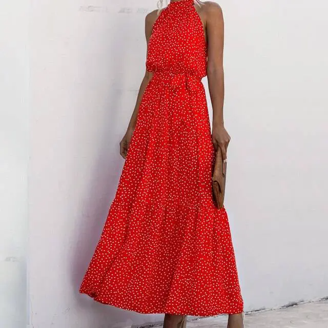 Stilla | Strapless Maxi Kjole Med Blomstermønster