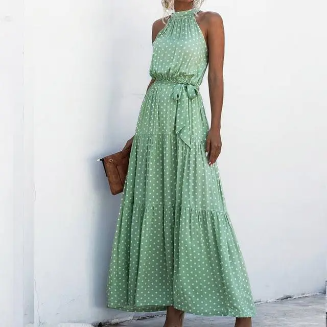 Stilla | Strapless Maxi Kjole Med Blomstermønster