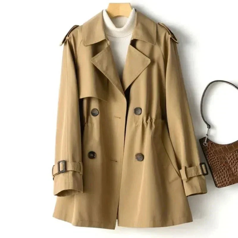 Stilla | Dame Dobbeltlinket Trenchcoat
