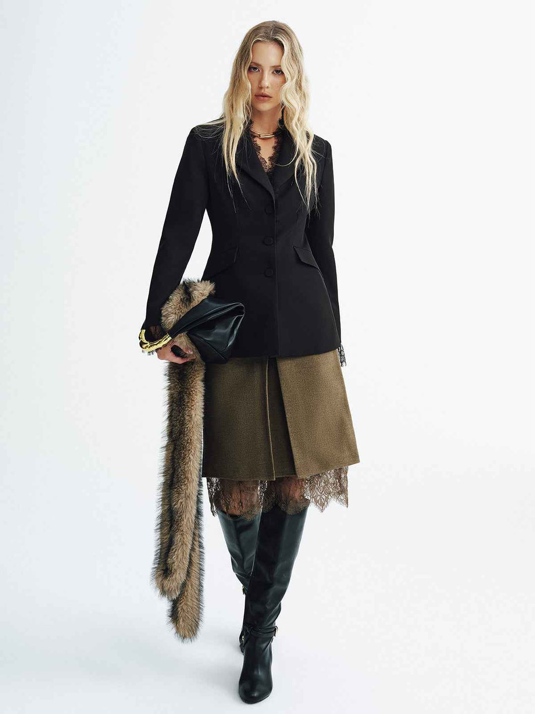 Stilla | Blazer - Elegante Spidsdetaljer med Slim Fit Design