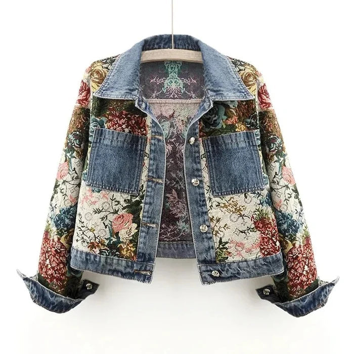 Stilla | Jeansjakke Dame - Miljøvenlig 100% Økologisk Bomuld Cropped Design