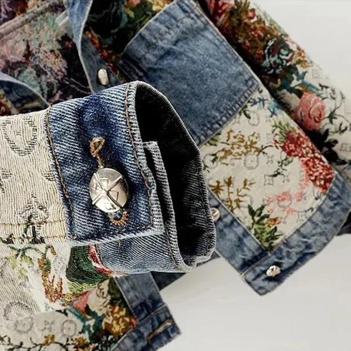 Stilla | Jeansjakke Dame - Miljøvenlig 100% Økologisk Bomuld Cropped Design