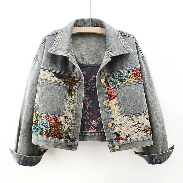 Stilla | Jeansjakke Dame - Miljøvenlig 100% Økologisk Bomuld Cropped Design