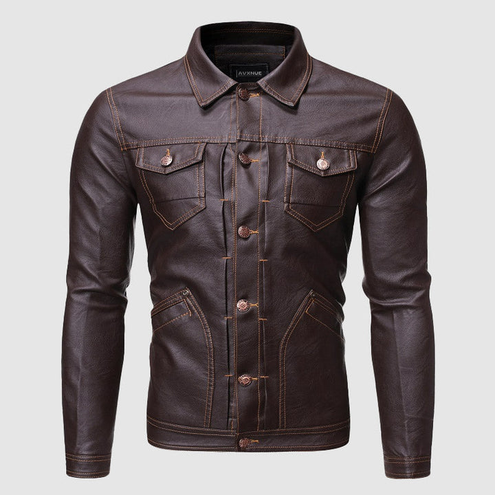 Stilla | Hardy Vintage Biker Læderjakke