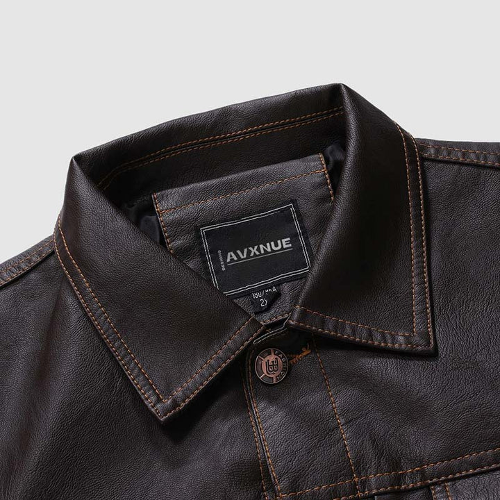 Stilla | Hardy Vintage Biker Læderjakke