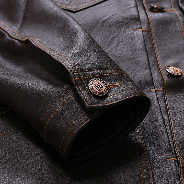 Stilla | Hardy Vintage Biker Læderjakke