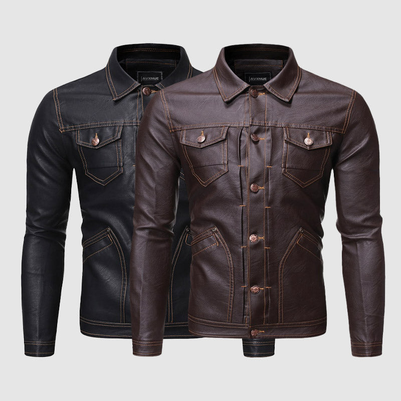 Stilla | Hardy Vintage Biker Læderjakke