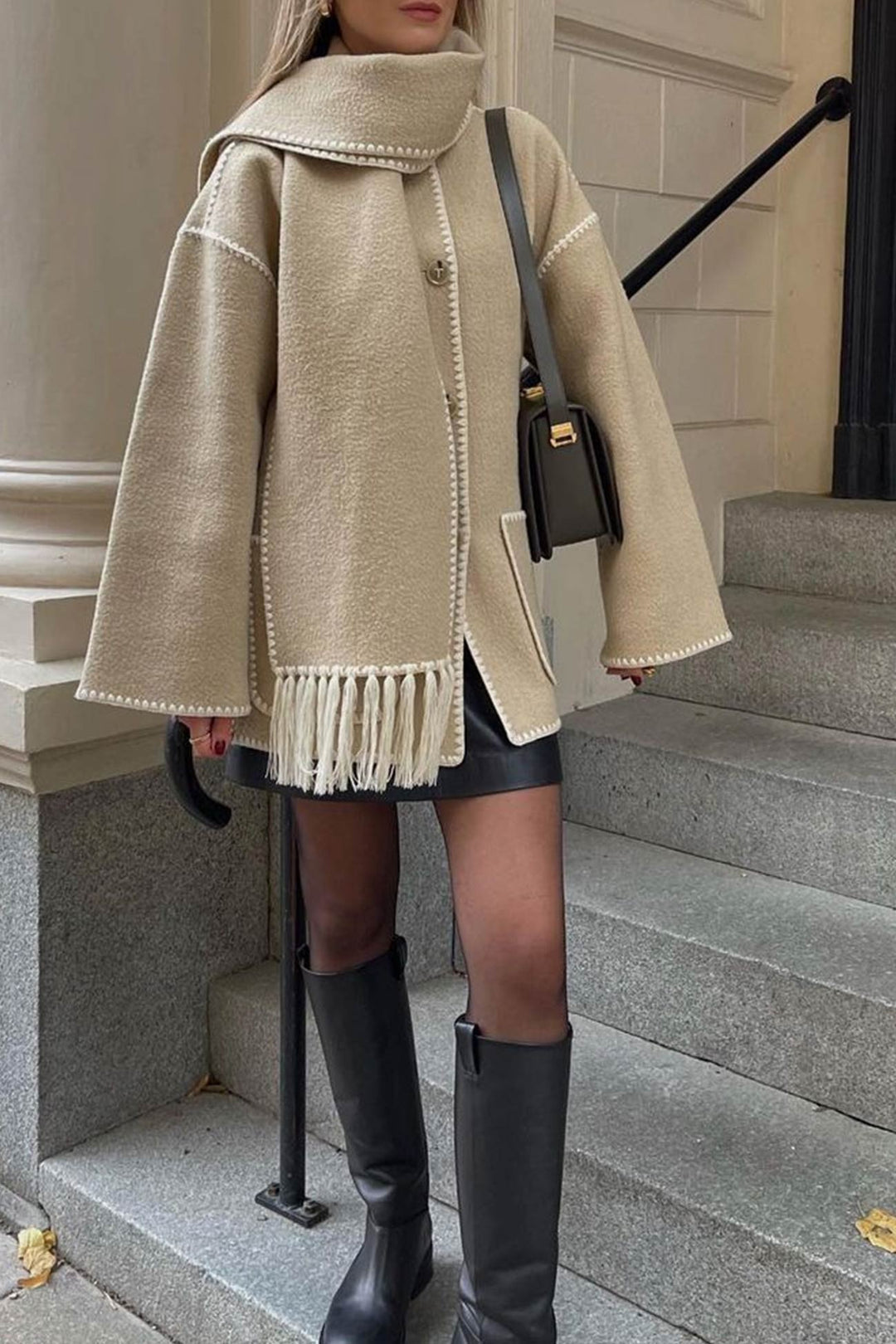 Stilla | Fransenumhang med sjaljakke