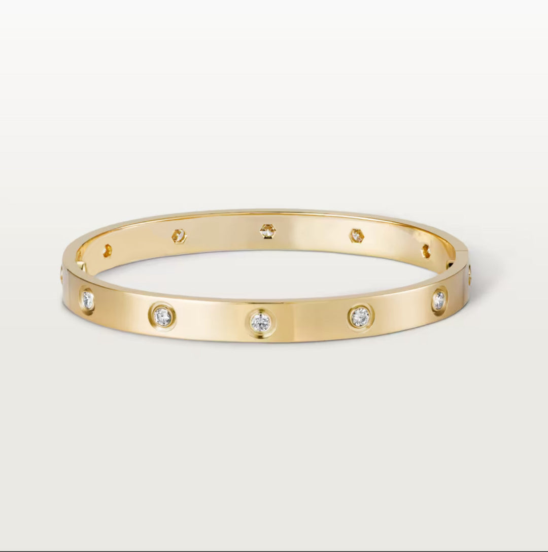 Stilla | Guld Diamant Armbånd
