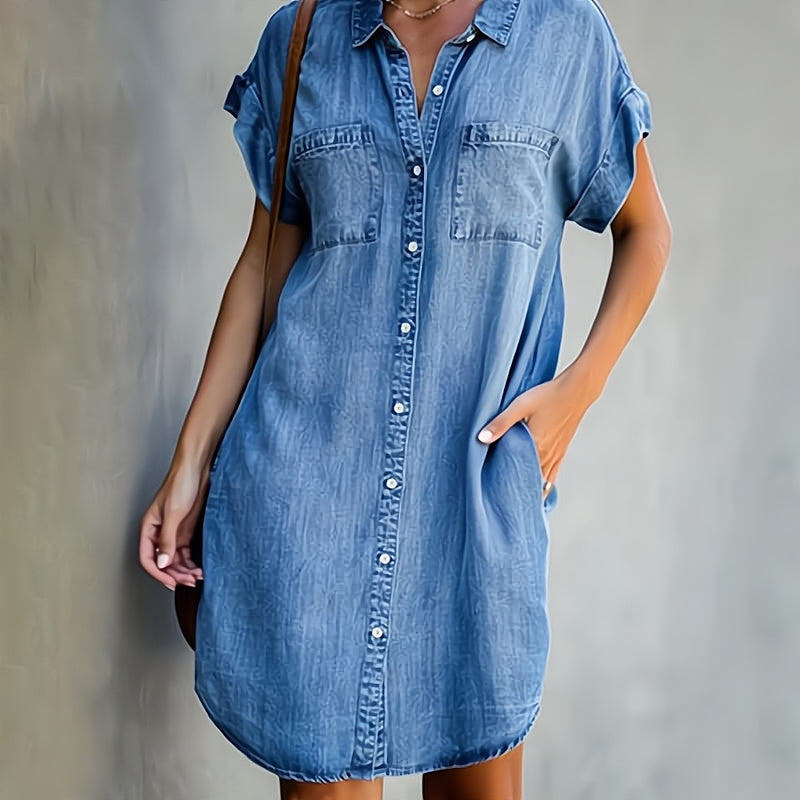Stilla | Denimkjole med Komfort og Stil