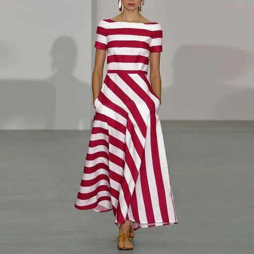 Stilla | Elegante Stribet Kjole