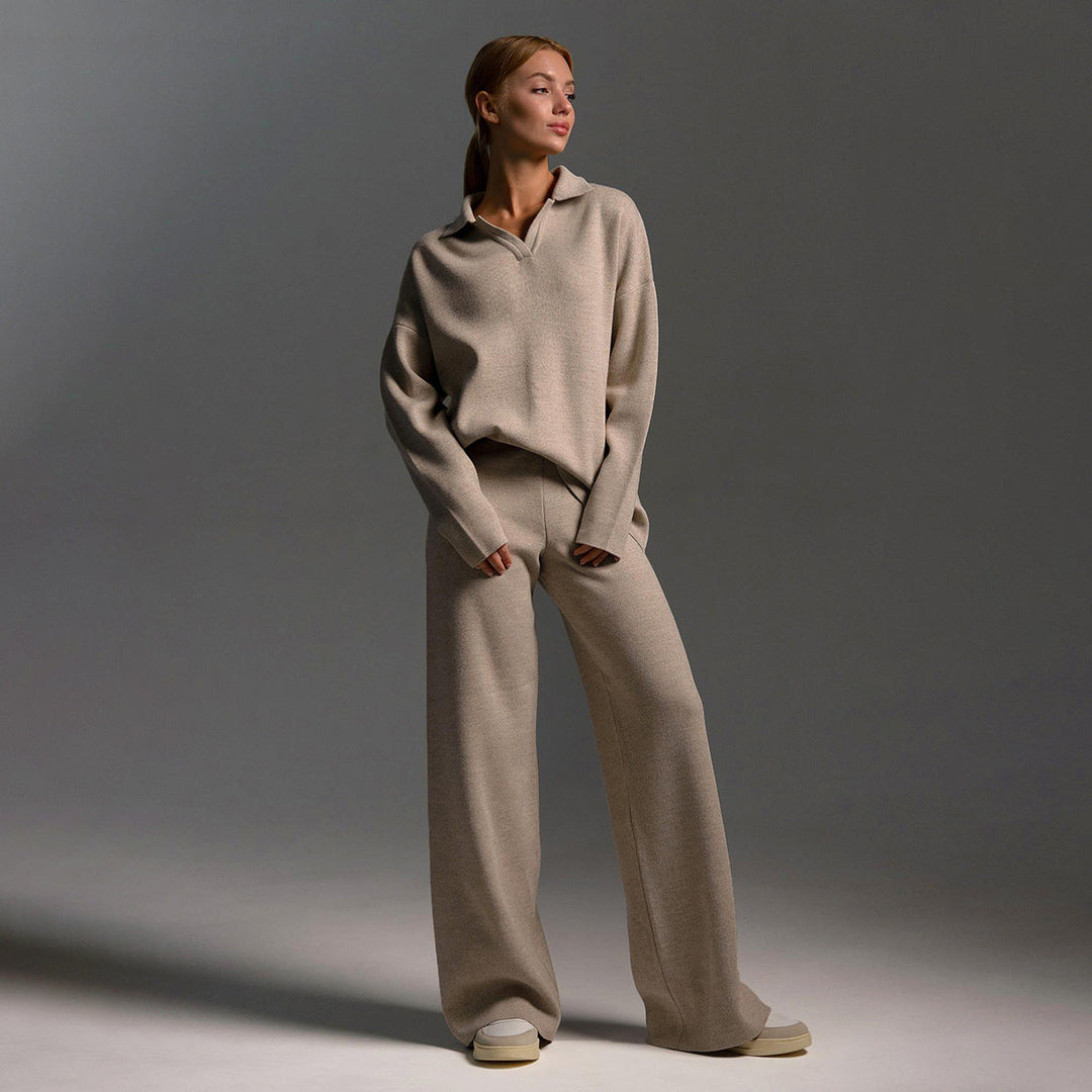 Stilla | Dame-loungewear-sæt - Oversized sweatshirt og løse bukser