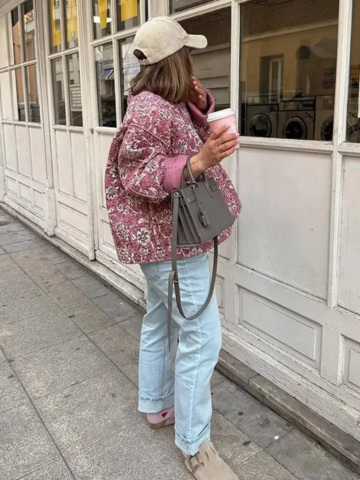 Stilla | Sommerfrakke med blomsterprint