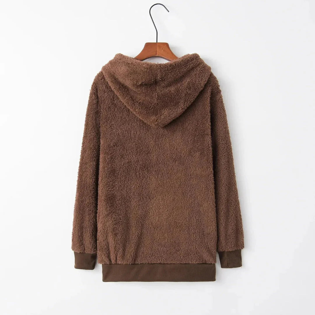 Stilla | Overdimensioneret Sherpa-Fleece-Hoodie
