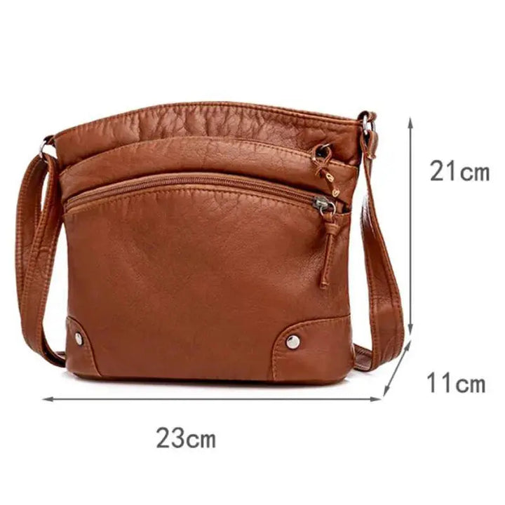 Stilla | Retro Charm Blød Læder Ant Tyver Messenger Bag