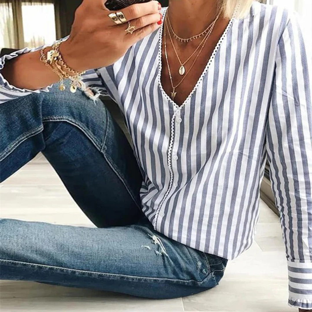Stilla | Casual Bluse Med Lange Ærmer