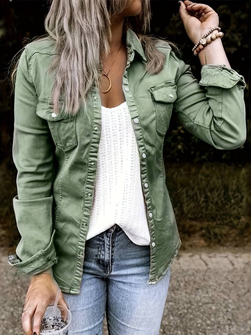 Stilla | Denim Jacket Med Frontlomme