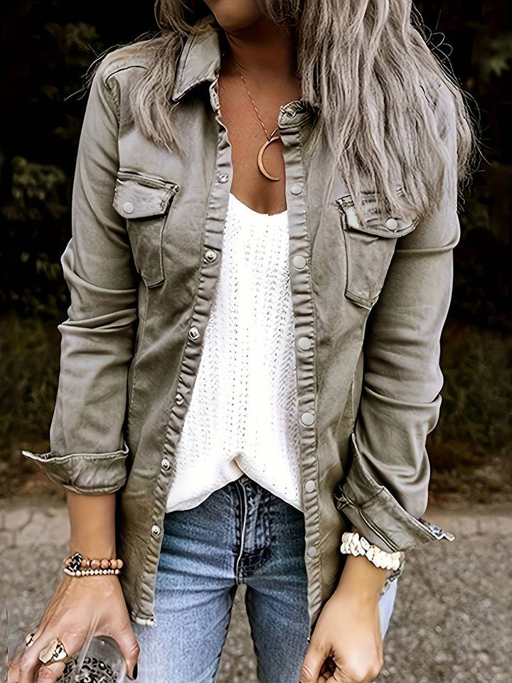 Stilla | Denim Jacket Med Frontlomme