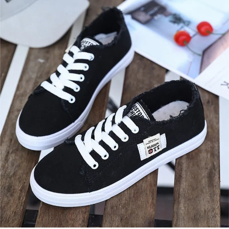 Stilla | Denim Flade Sneakers
