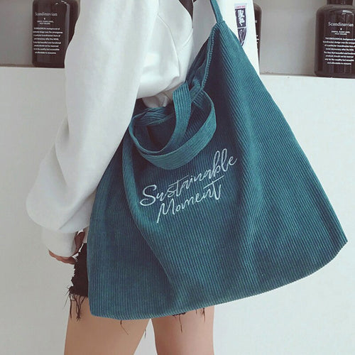 Stilla | Old School Tote Bag I Corduroy Kvinder